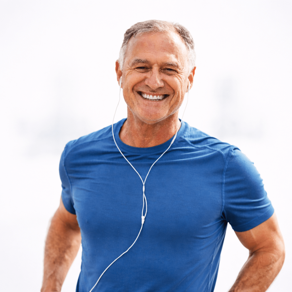 Men's health treatment - active confident man after shockwave therapy for ED